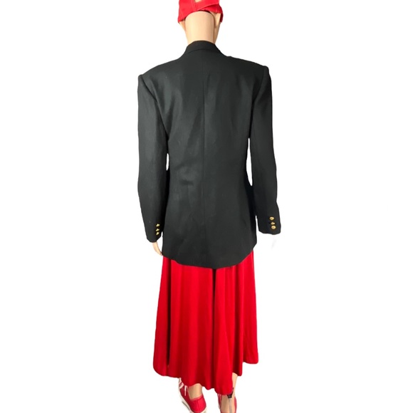 Vintage Private Concepts Double Breasted Blazer, Black |L - Picture 6 of 12